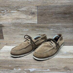 Sperry Top Sider Tan Suede Boat Shoes Men's Size 11.5